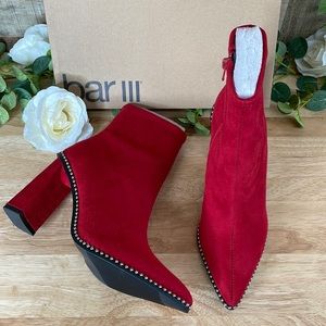 Bar III Laynee Block-Heel Dress Booties 6.5M NWT